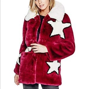 Guess faux fur Amy star jacket